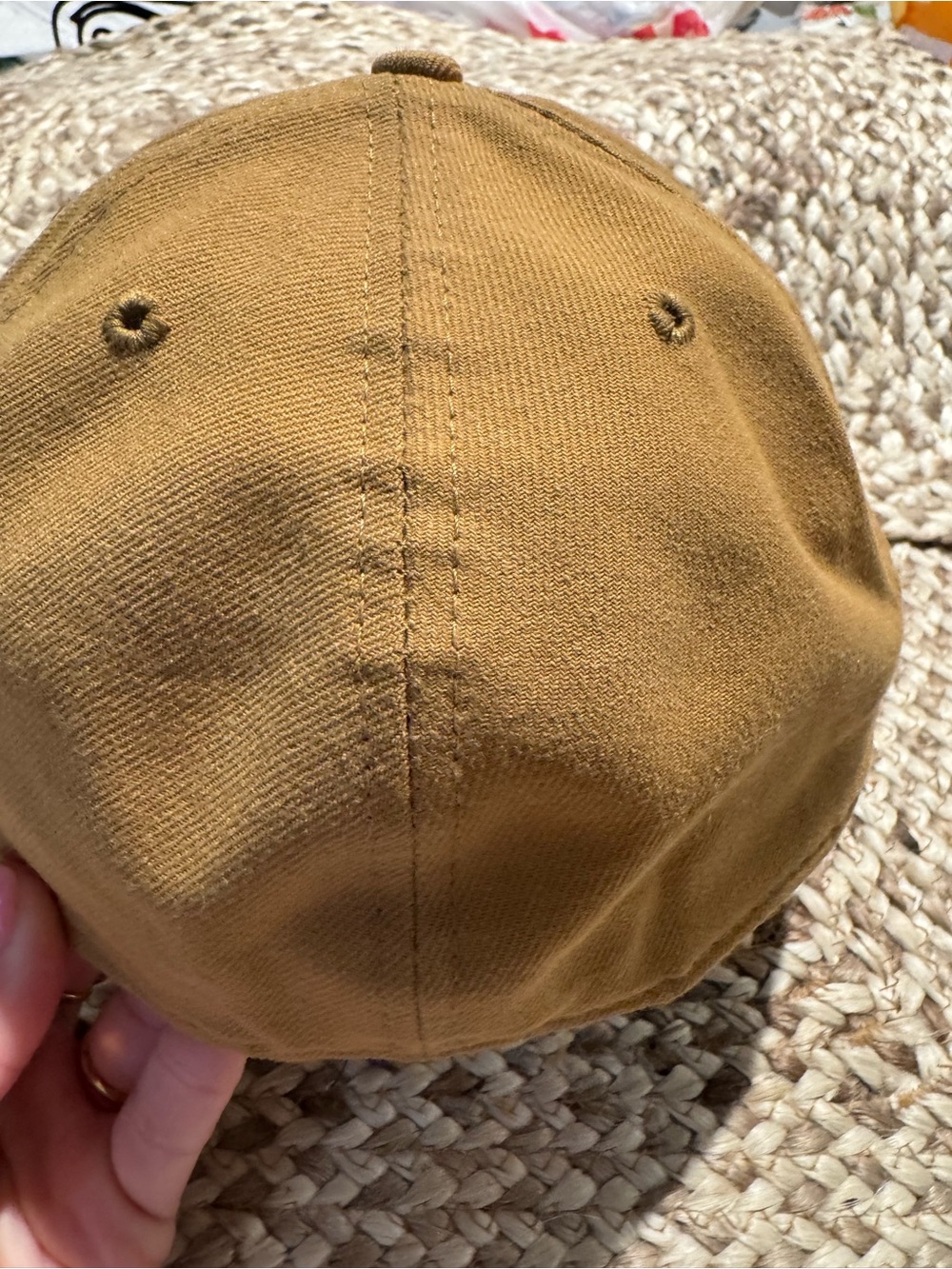 New Era 58FIFYU Atlanta Braves Tonal Tan Fitted Hat 7 5/8 Camel MLB Cap - Picture 5 of 11